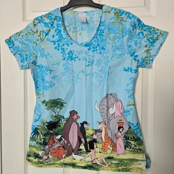 Disney The Jungle Book Women's Scub Top Small - Picture 1 of 4